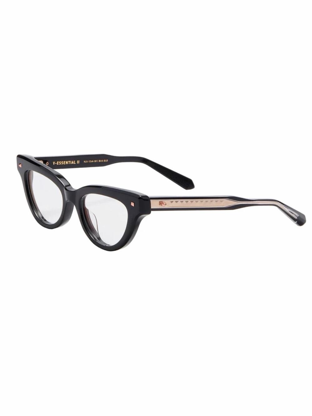 NEW!! Valentino V ESSENTIAL ll VLX 124A Black Cat Eye Glasses Authentic